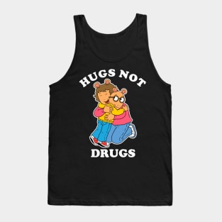 Hugs Not Drugs (Black Tee) Tank Top